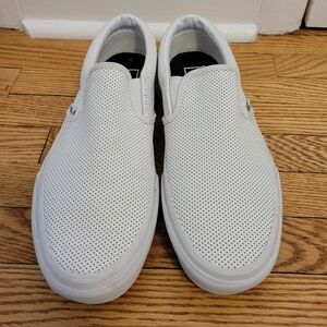 Men's White Slip-On Shoes